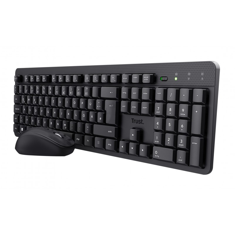 Trust TKM-360 tastiera Mouse incluso Ufficio RF Wireless QWERTY Italiano Nero Trust TKM-360 tastiera Mouse incluso Ufficio RF Wireless QWERTY Italiano Nero