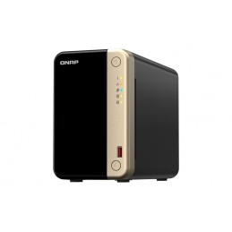 QNAP TS-264 NAS Tower Collegamento ethernet LAN Nero, Oro N5095