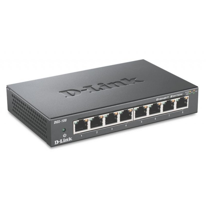 D-Link DGS-108 Nero D-Link DGS-108 Nero