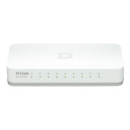 D-Link GO-SW-8E switch di rete Non gestito Fast Ethernet (10 100) Bianco
