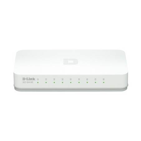 D-Link GO-SW-8E switch di rete Non gestito Fast Ethernet (10 100) Bianco
