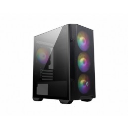 MSI MAG FORGE M100R computer case Midi Tower Nero, Trasparente