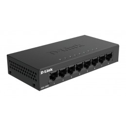 D-Link DGS-108GL switch di rete Non gestito Gigabit Ethernet (10 100 1000) Desktop Nero