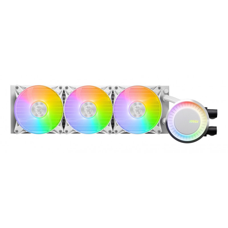 MSI MAG CORELIQUID E360 WHITE sistema di raffreddamento per computer Scheda madre, Processore Kit di raffreddamento a liquido MSI MAG CORELIQUID E360 WHITE sistema di raffreddamento per computer Scheda madre, Processore Kit di raffreddamento a liquido