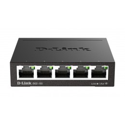 D-Link DGS-105 Non gestito L2 Gigabit Ethernet (10 100 1000) Nero