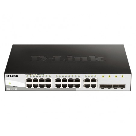 D-Link DGS-1210-20 switch di rete Gestito L2 Gigabit Ethernet (10 100 1000) 1U Nero