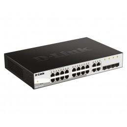 D-Link DGS-1210-20 switch di rete Gestito L2 Gigabit Ethernet (10 100 1000) 1U Nero