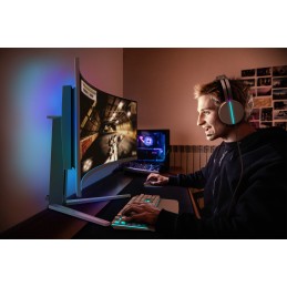 Philips Evnia 8000 49M2C8900L 00 Monitor PC 124,2 cm (48.9") 5120 x 1440 Pixel Dual QHD QD-OLED Bianco