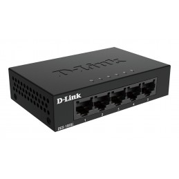 D-Link DGS-105GL switch di rete Non gestito Gigabit Ethernet (10 100 1000) Desktop Nero