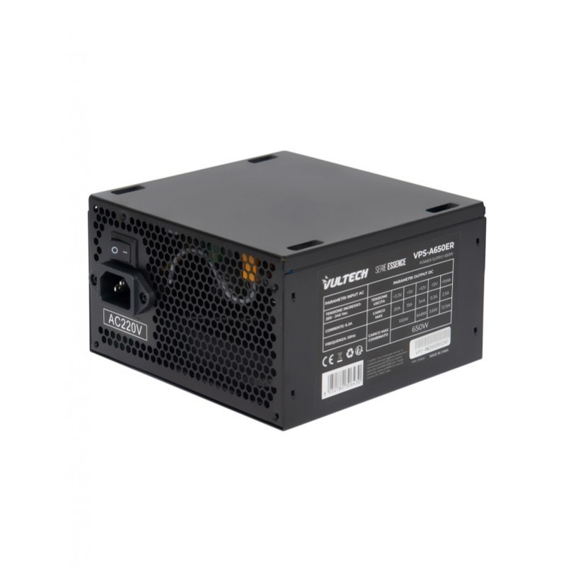 Vultech VPS-A650ER alimentatore per computer 650 W 24-pin ATX ATX Nero