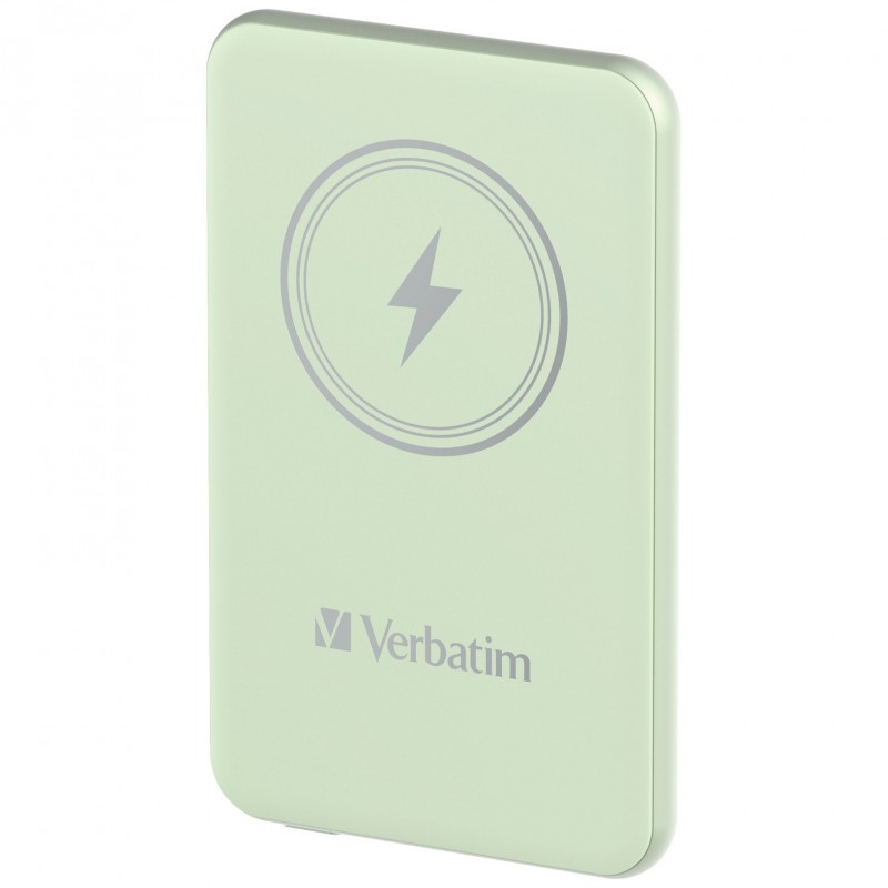 Verbatim Charge 'n' Go Polimeri di litio (LiPo) 5000 mAh Carica wireless Verde