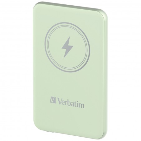 Verbatim Charge 'n' Go Polimeri di litio (LiPo) 5000 mAh Carica wireless Verde