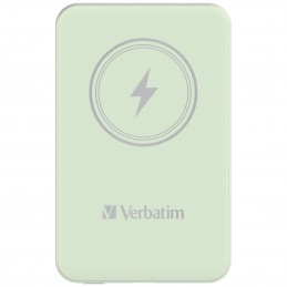 Verbatim Charge 'n' Go Polimeri di litio (LiPo) 5000 mAh Carica wireless Verde