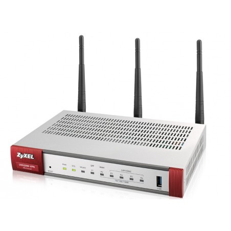 Zyxel USG20W-VPN-EU0101F router wireless Gigabit Ethernet Dual-band (2.4 GHz 5 GHz) Grigio, Rosso