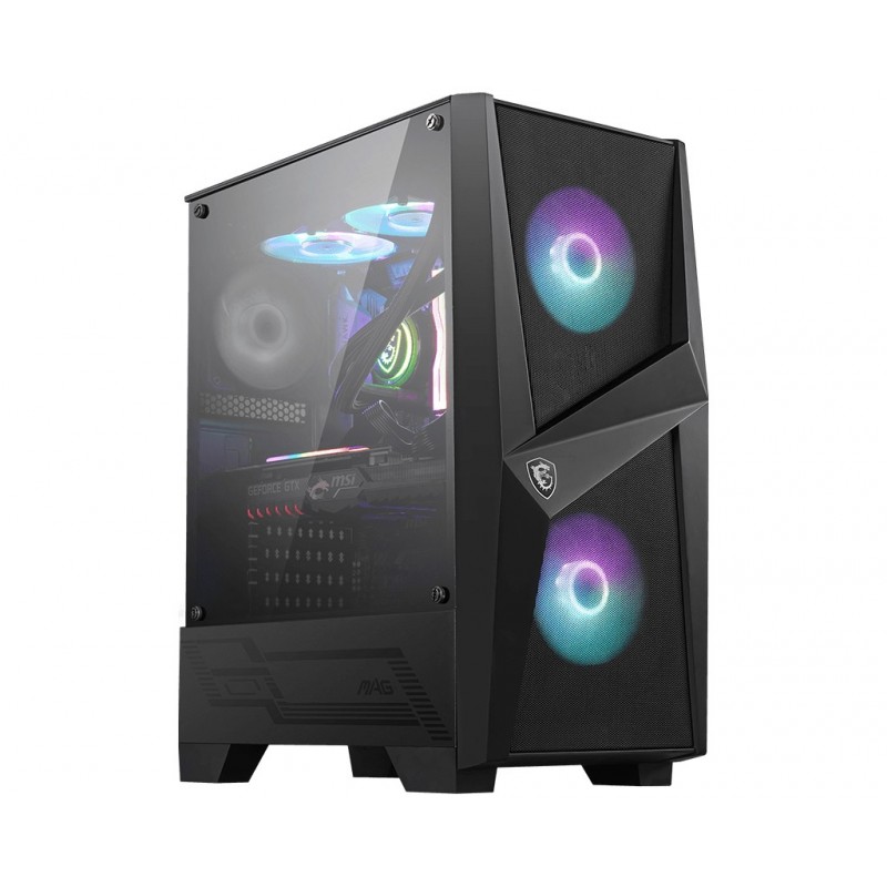 MSI MAG FORGE 100R computer case Midi Tower Nero, Trasparente MSI MAG FORGE 100R computer case Midi Tower Nero, Trasparente