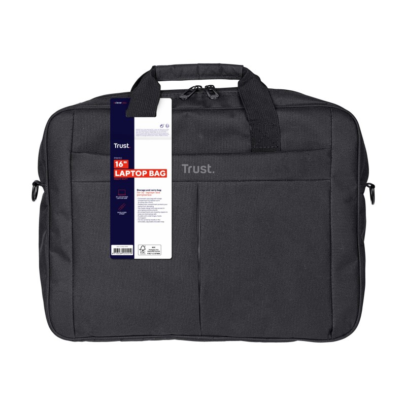 Trust Primo 40,6 cm (16") Valigetta ventiquattrore Nero Trust Primo 40,6 cm (16") Valigetta ventiquattrore Nero