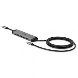 Lindy 43326 replicatore di porte e docking station per laptop Cablato USB 3.2 Gen 1 (3.1 Gen 1) Type-C Nero, Grigio