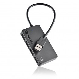 NGS IHUB4 TINY USB 2.0 480 Mbit s Nero