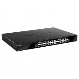 D-Link DGS-1520-28MP switch di rete Gestito L3 Gigabit Ethernet (10 100 1000) Supporto Power over Ethernet (PoE) 1U Nero