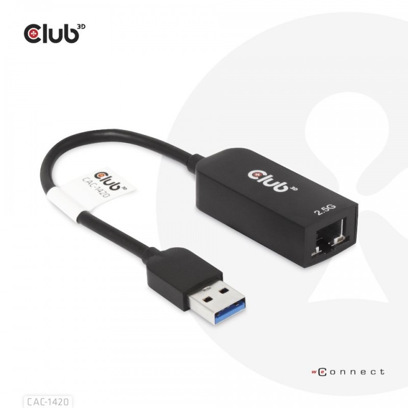 CLUB3D CAC-1420 scheda di rete e adattatore Ethernet 2500 Mbit s CLUB3D CAC-1420 scheda di rete e adattatore Ethernet 2500 Mbit s