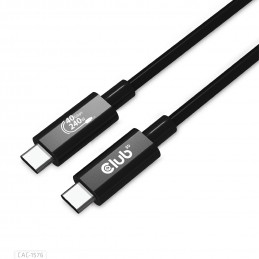 CLUB3D CAC-1576 cavo USB 1 m USB4 Gen 3x2 USB C 3x USB C Nero