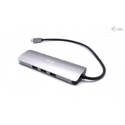 i-tec USB-C Metal Nano Docking Station 4K HDMI LAN with Power Delivery 100W + Universal Charger 100W