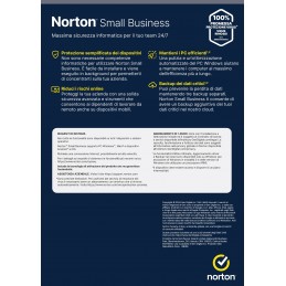 Norton Small Business | Protezione antivirus per piccole imprese e small office | 6 dispositivi | Licenza di 1 anno