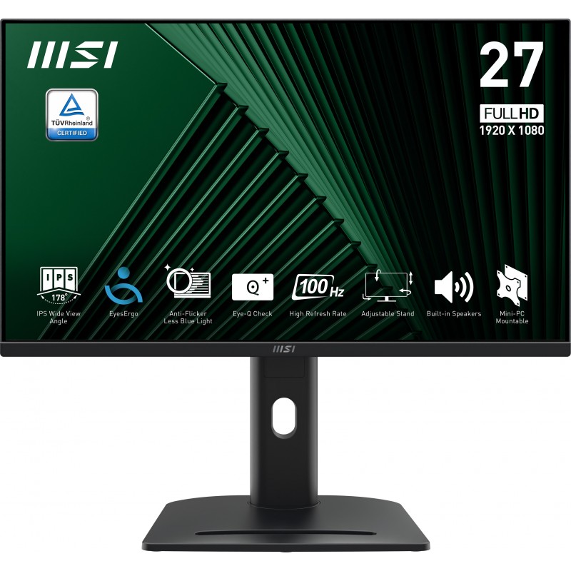 MSI PRO MP275PG Monitor PC 68,6 cm (27") 1920 x 1080 Pixel Full HD LCD Nero