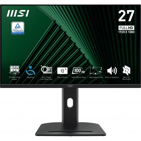 MSI PRO MP275PG Monitor PC 68,6 cm (27") 1920 x 1080 Pixel Full HD LCD Nero