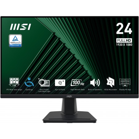 MSI Pro MP245G Monitor PC 60,5 cm (23.8") 1920 x 1080 Pixel Full HD LCD Nero
