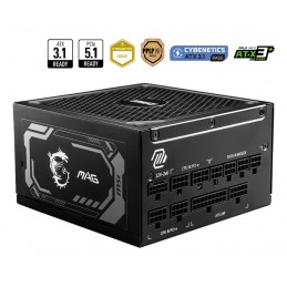 MSI MAG A1250GL PCIE5 alimentatore per computer 1250 W 24-pin ATX ATX Nero