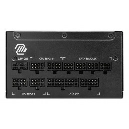 MSI MAG A1250GL PCIE5 alimentatore per computer 1250 W 24-pin ATX ATX Nero