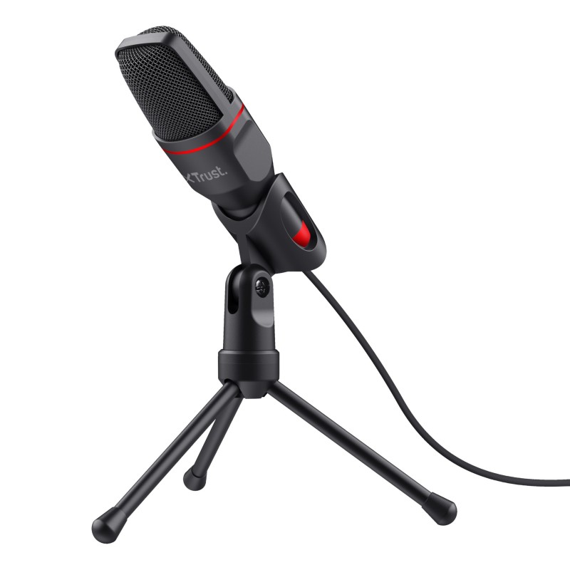 Trust GXT 212 Nero, Rosso Microfono per PC Trust GXT 212 Nero, Rosso Microfono per PC