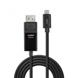 Lindy 43341 cavo e adattatore video 1 m USB tipo-C DisplayPort Nero