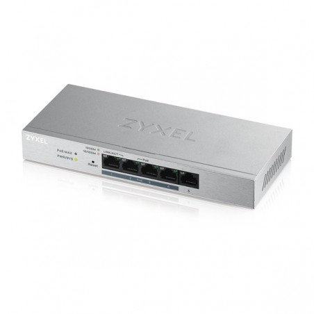 Zyxel GS1200-5HP v2 Gestito Gigabit Ethernet (10 100 1000) Supporto Power over Ethernet (PoE) Grigio