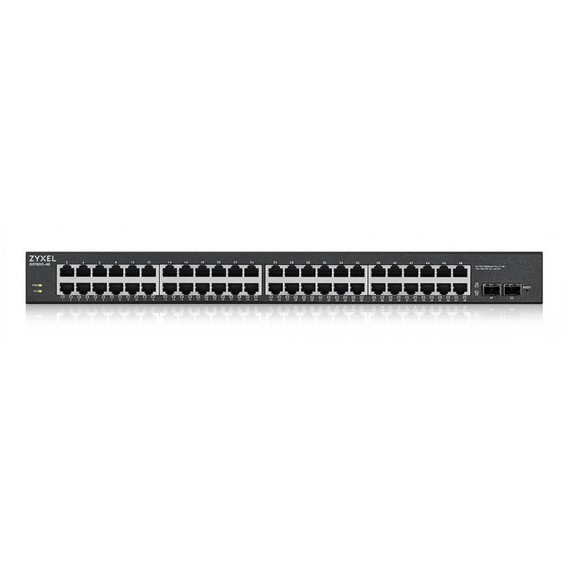 Zyxel GS1900-48HPv2 Gestito L2 Gigabit Ethernet (10 100 1000) Supporto Power over Ethernet (PoE) Nero Zyxel GS1900-48HPv2 Gestito L2 Gigabit Ethernet (10 100 1000) Supporto Power over Ethernet (PoE) Nero
