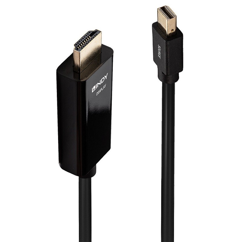 Lindy 36928 cavo e adattatore video 3 m Mini DisplayPort HDMI tipo A (Standard) Nero Lindy 36928 cavo e adattatore video 3 m Mini DisplayPort HDMI tipo A (Standard) Nero