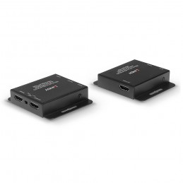 Lindy 38208 moltiplicatore AV Trasmettitore e ricevitore AV Nero