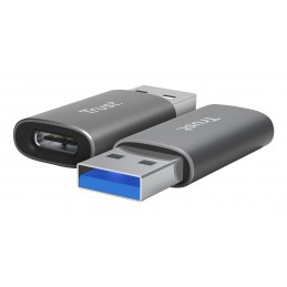 Trust Calyx USB Type-C USB Type-A Grigio