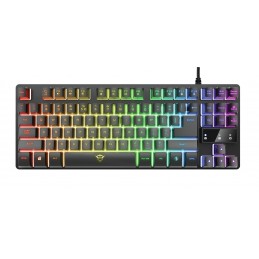 Trust GXT 833 Thado TKL tastiera Gaming USB QWERTY Italiano Nero
