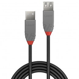 Lindy 36704 cavo USB 3 m USB 2.0 USB A Nero, Grigio