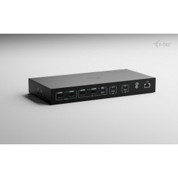 i-tec USB-C KVM Dock PRO for Three Hosts, Dual Video, with 2x Power Delivery, max 92W