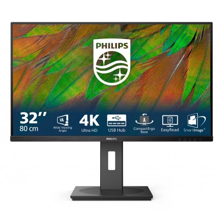 Philips 3000 series 32B1N3800 00 Monitor PC 81,3 cm (32") 3840 x 2160 Pixel 4K Ultra HD LCD Nero