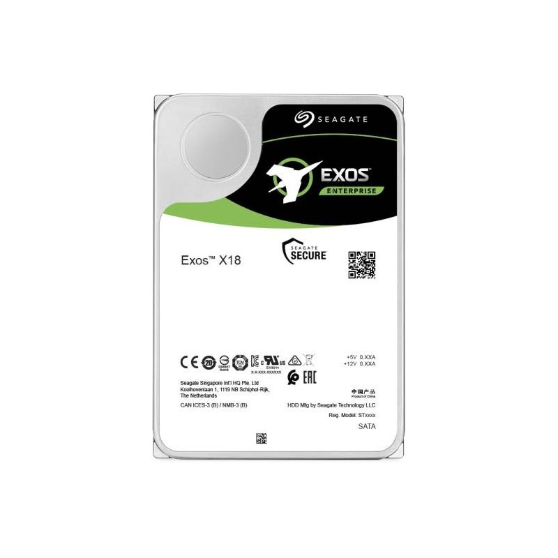 Seagate Enterprise ST18000NM000J disco rigido interno 18 TB 7200 Giri min 256 MB 3.5" Serial ATA III