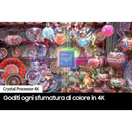 Samsung Series 7 TV UE50CU7170UXZT Crystal UHD 4K, Smart TV 50" Processore Crystal 4K, OTS Lite, Black 2023