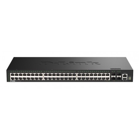 D-Link DGS-1530-52 E switch di rete Gestito L2 Gigabit Ethernet (10 100 1000) Nero