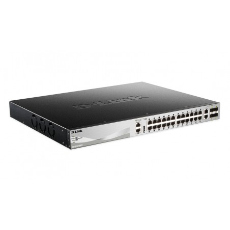 D-Link DGS-3130-30PS Gestito L3 Gigabit Ethernet (10 100 1000) Supporto Power over Ethernet (PoE) Nero, Grigio