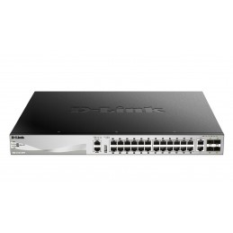 D-Link DGS-3130-30PS Gestito L3 Gigabit Ethernet (10 100 1000) Supporto Power over Ethernet (PoE) Nero, Grigio