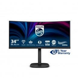 Philips 3000 series 34B2U3600C 00 Monitor PC 86,4 cm (34") 3440 x 1440 Pixel Wide Quad HD LCD Nero