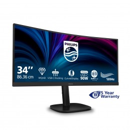 Philips 3000 series 34B2U3600C 00 Monitor PC 86,4 cm (34") 3440 x 1440 Pixel Wide Quad HD LCD Nero